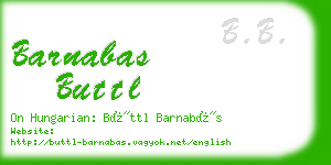 barnabas buttl business card